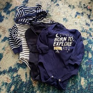 3 for $15 - bundle of 3 long sleeve onesies